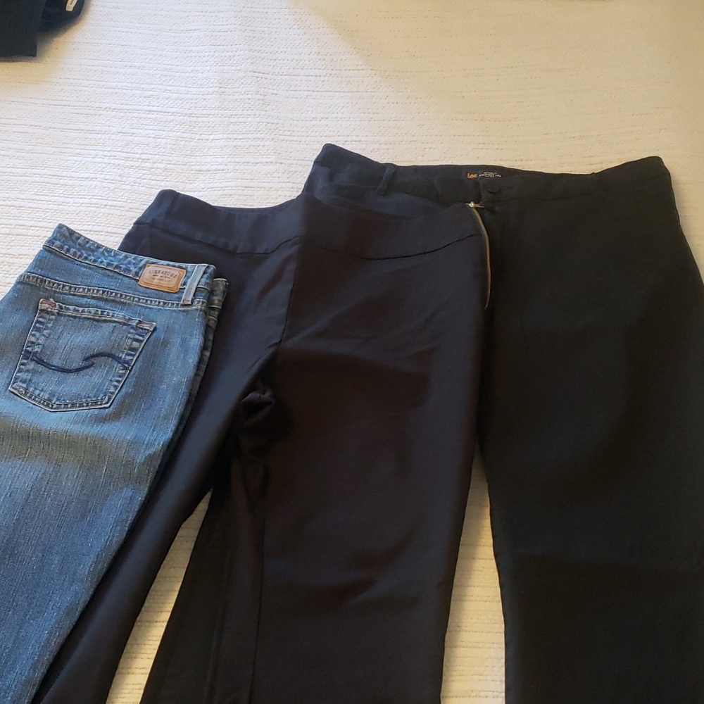 Set of (3) Size 16 Pants. Lee, INC, Levi